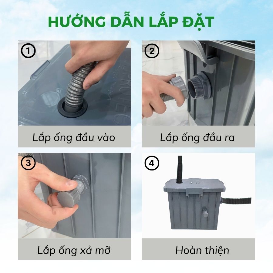 BỂ TÁCH DẦU MỠ ECOPROTEC 30L - Ảnh 3