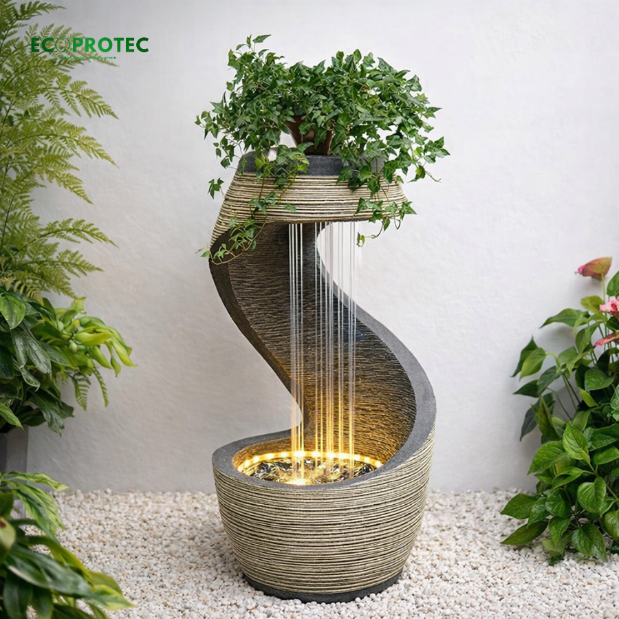 S-Shaped Composite Decorative Waterfall – A Modern Indoor & Outdoor Landscape Highlight - Ảnh 3