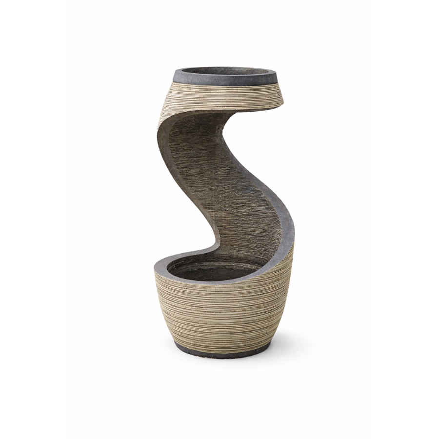 Modern S-Shaped Waterfall Feature – A Luxurious Statement Piece for Indoor & Outdoor Spaces