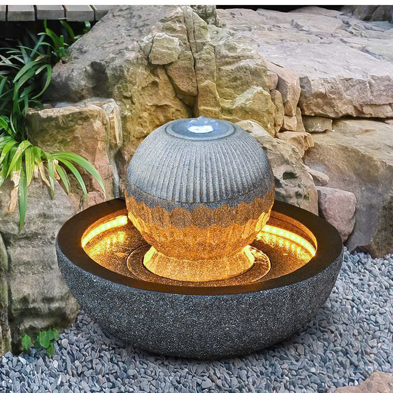 Compact TN05 Waterfall – Water Fountain & LED Lighting for Modern Apartments and Balconies - Ảnh 3